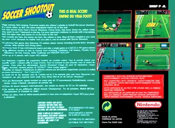 Soccer Shootout (Europe) box cover back